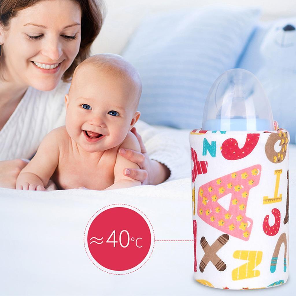 Insulation Bag Baby Bottle Warm USB Constant Temperature English Letters