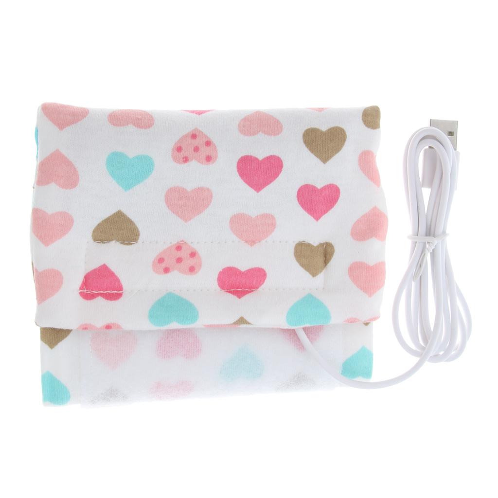 Insulation Bag Baby Bottle Warm USB Constant Temperature Heart