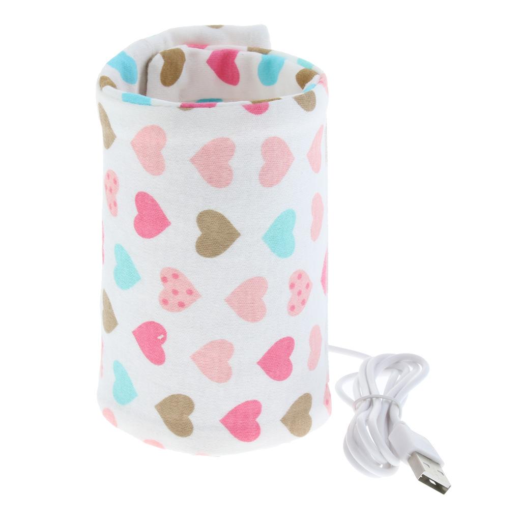 Insulation Bag Baby Bottle Warm USB Constant Temperature Heart