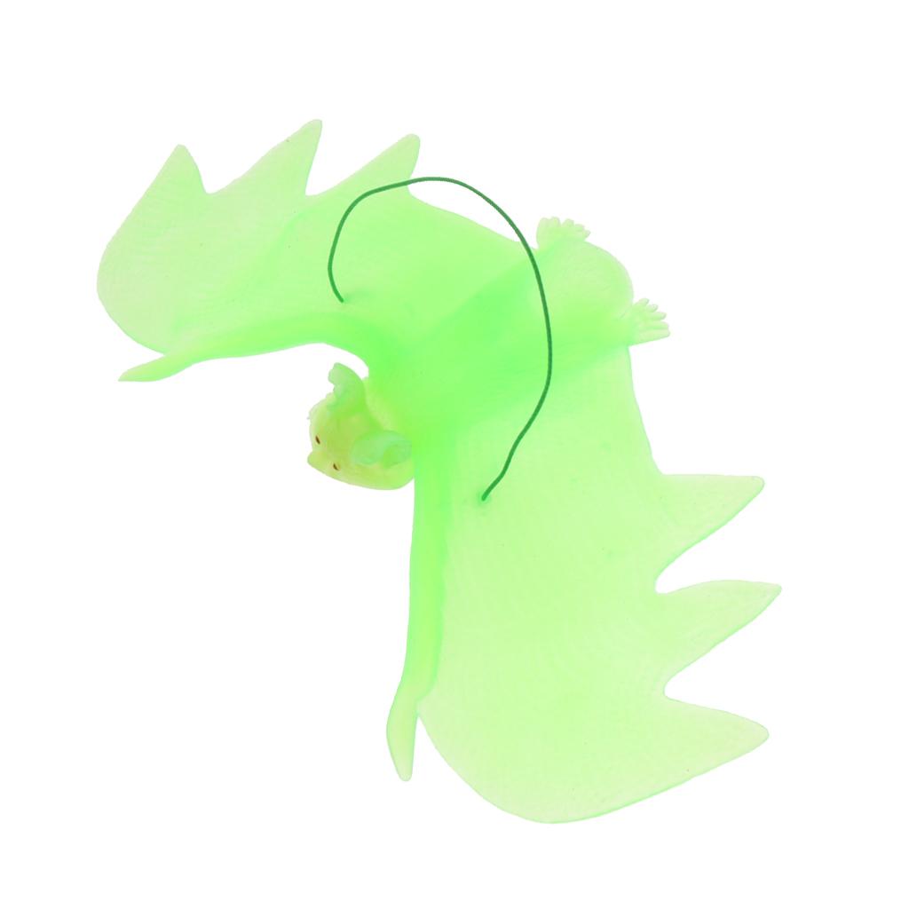 Hanging Bats Realistic Looking Novelty Toys for Party Decoration Green