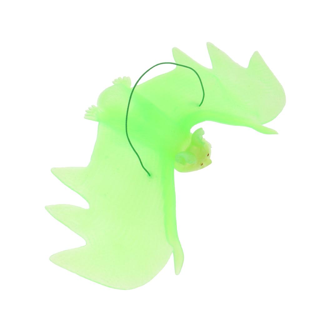 Hanging Bats Realistic Looking Novelty Toys for Party Decoration Green