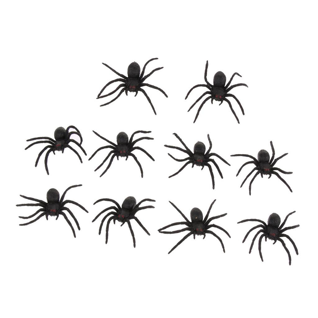 10 Spiders Party Favor for Costume Party Carnivals Halloween Joking Decor