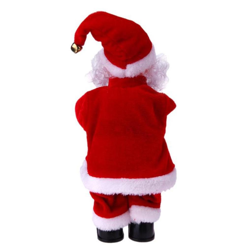 Animated Musical Dancing Drum Santa Claus Christmas Doll Figure Home Decor