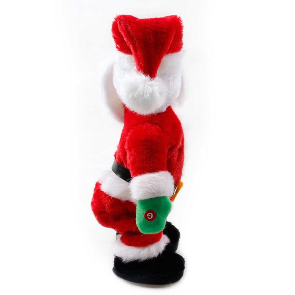 Singing Dancing Santa Claus Twirking Hips Xmas Toy Music Shaking Booty Gift