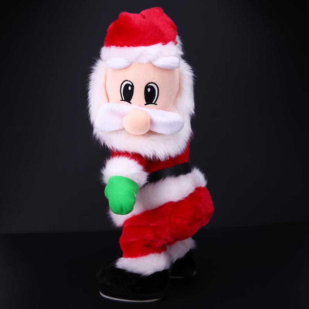 Singing Dancing Santa Claus Twirking Hips Xmas Toy Music Shaking Booty Gift