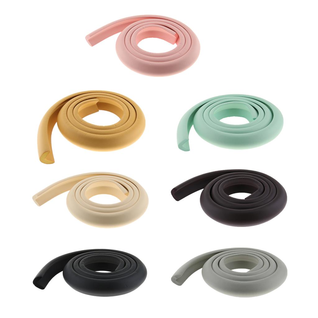 2M L Shape Rubber Strap Edge Guard Baby Safety Corner Protection Pink