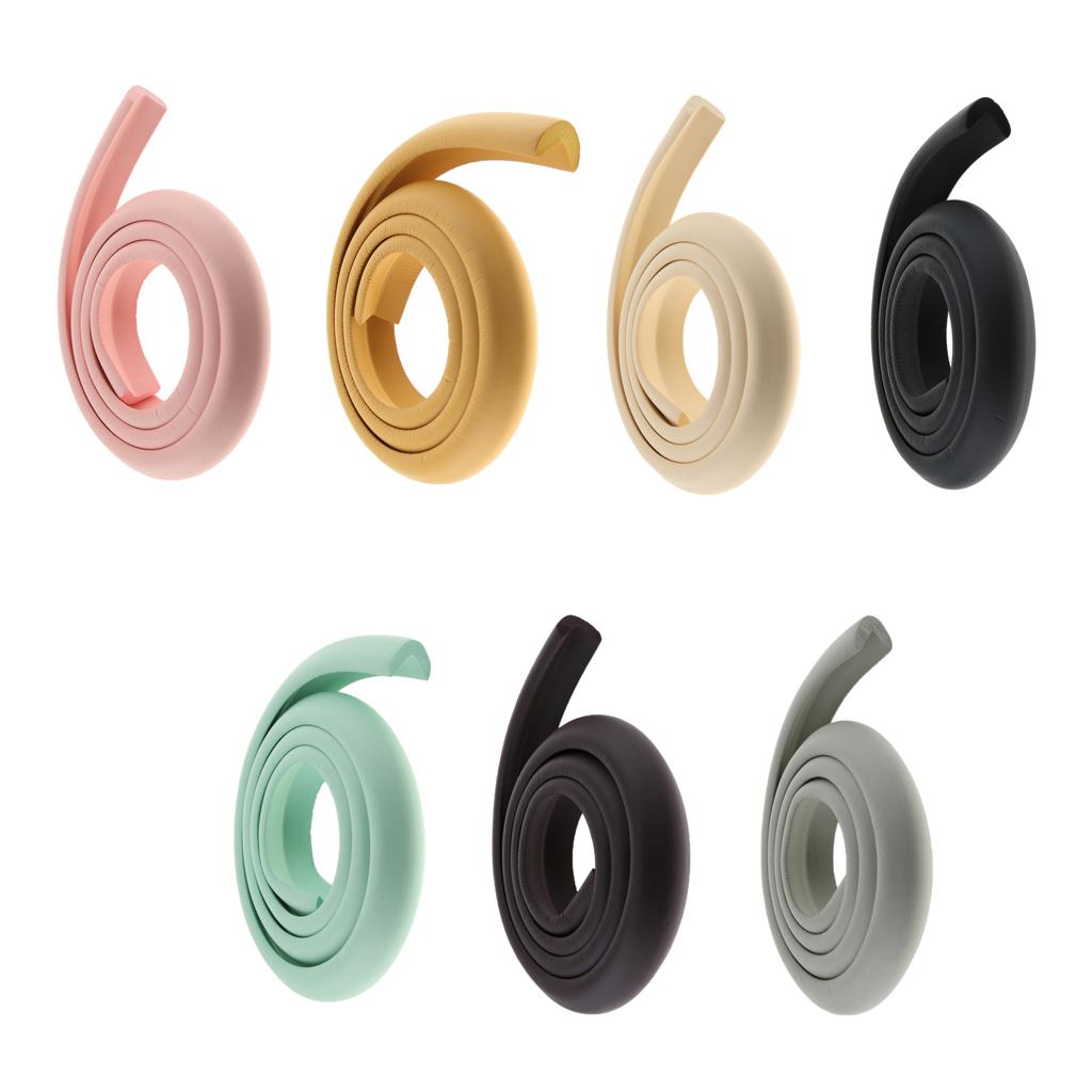 2M L Shape Rubber Strap Edge Guard Baby Safety Corner Protection Pink