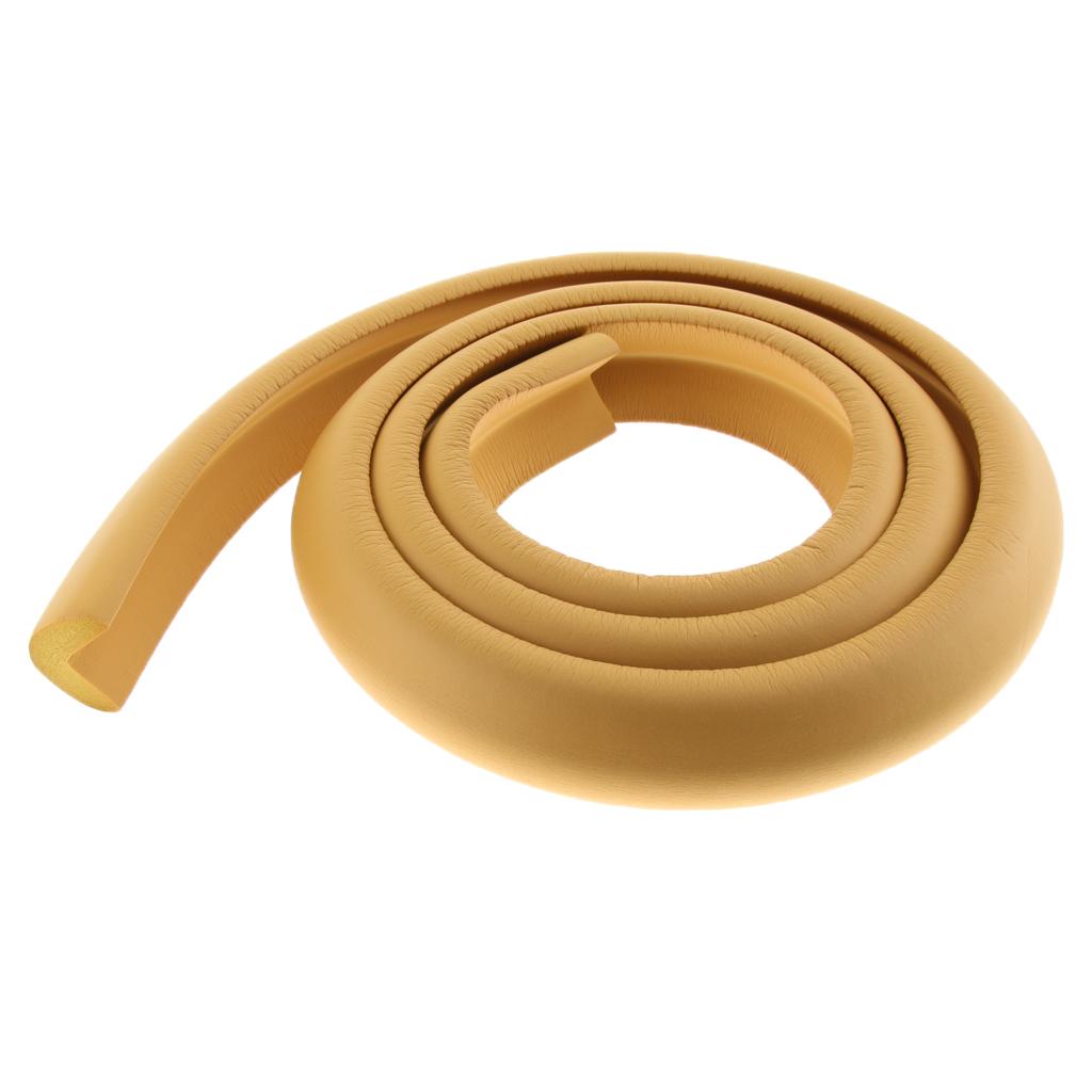 2M L Shape Rubber Strap Edge Guard Baby Safety Corner Protection Wooden