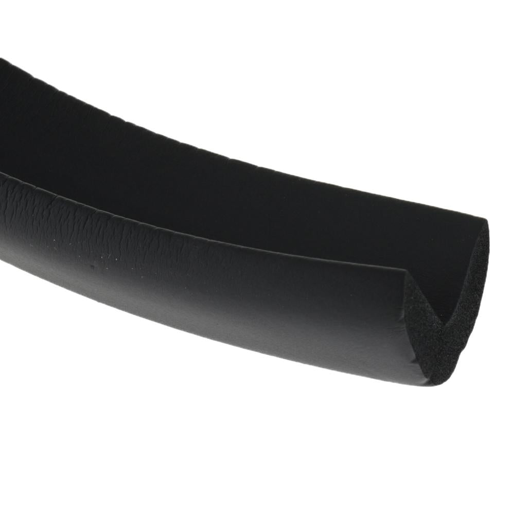 2M L Shape Rubber Strap Edge Guard Baby Safety Corner Protection Black