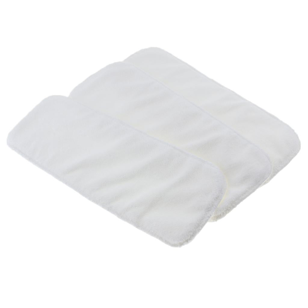 Bamboo Fiber Insert Liners Reusable for Cloth Diaper Changing Pad 3Pcs