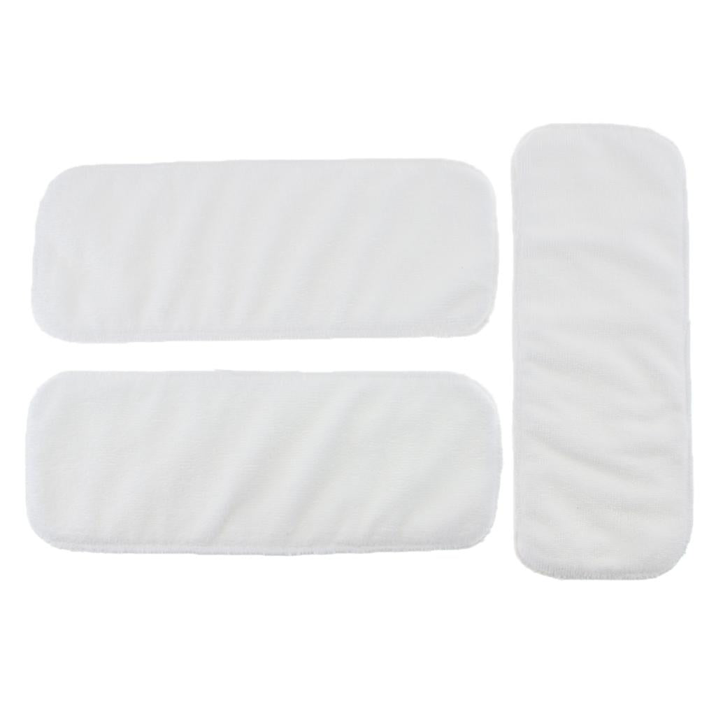Bamboo Fiber Insert Liners Reusable for Cloth Diaper Changing Pad 3Pcs