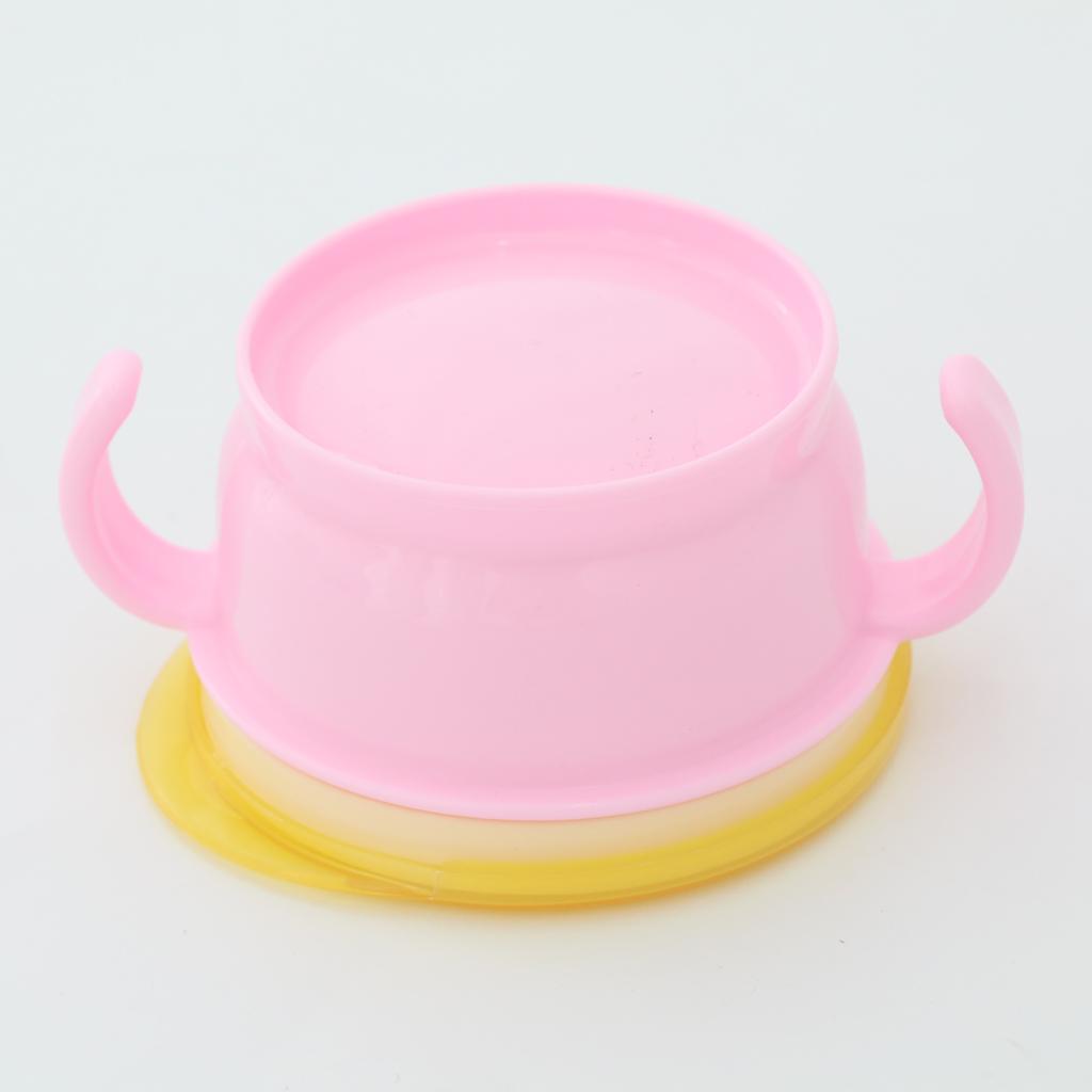 Snack Bowl Baby Seal Proof kids Food Storage Bowl Travel Container Pink