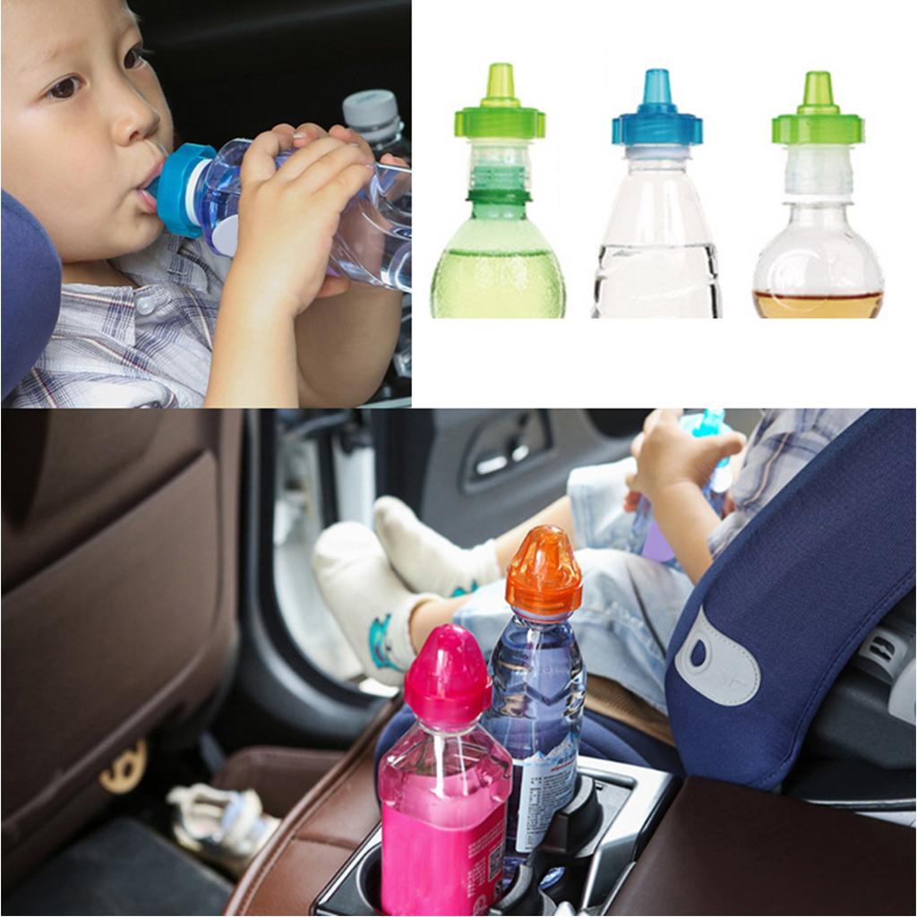 Child Bottle Conversion Mouth Mineral Water Converter Bottle Cap Red