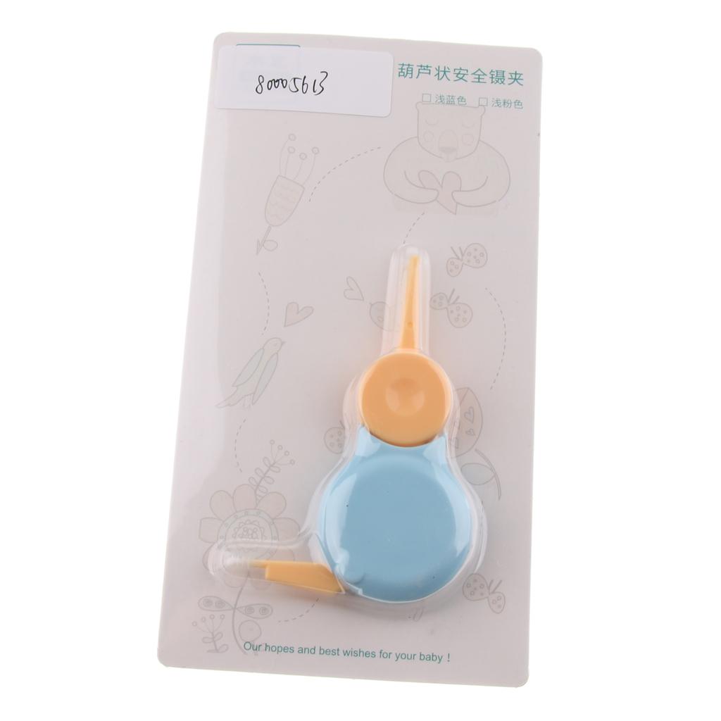 Baby Nose Cleaner Tweezers Cleaning Forceps Safety Clip Newborn Kids Blue