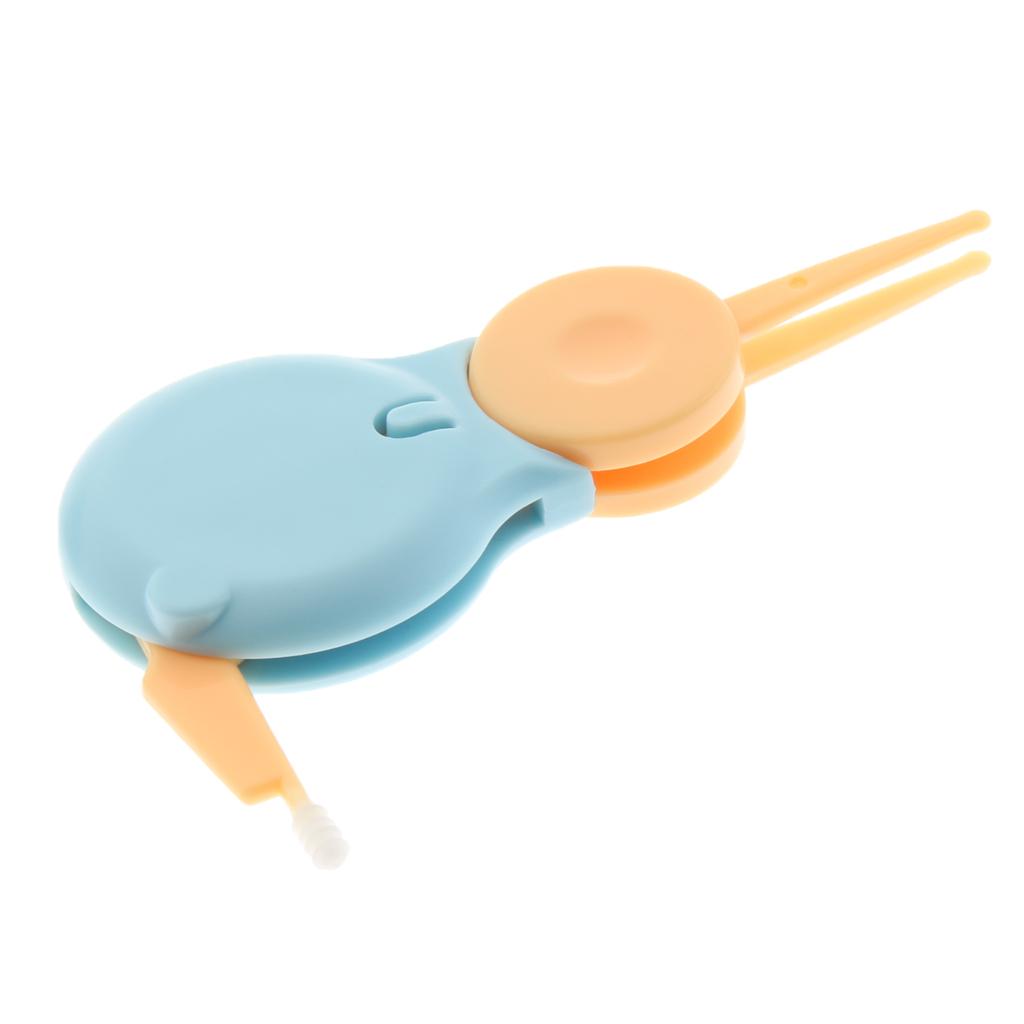 Baby Nose Cleaner Tweezers Cleaning Forceps Safety Clip Newborn Kids Blue