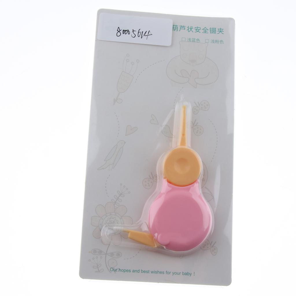 Baby Nose Cleaner Tweezers Cleaning Forceps Safety Clip Newborn Kids Pink