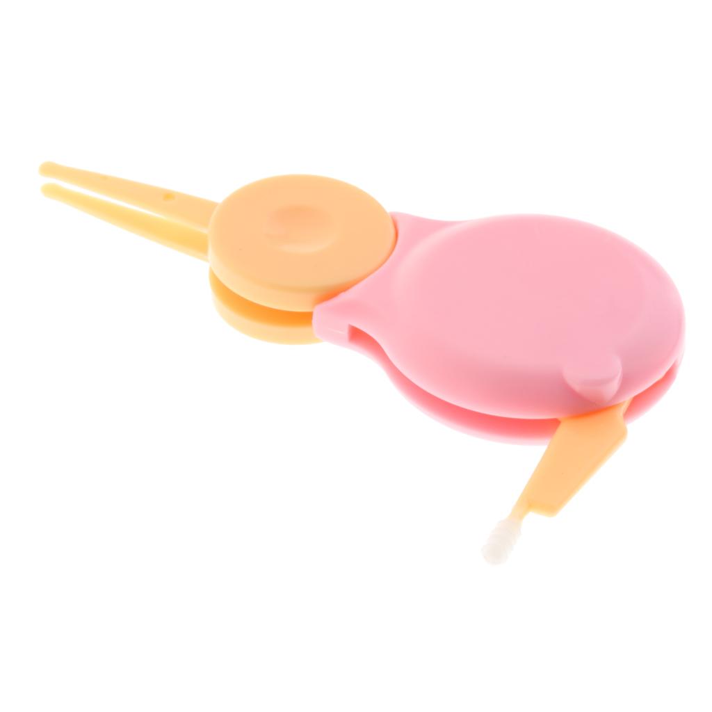 Baby Nose Cleaner Tweezers Cleaning Forceps Safety Clip Newborn Kids Pink