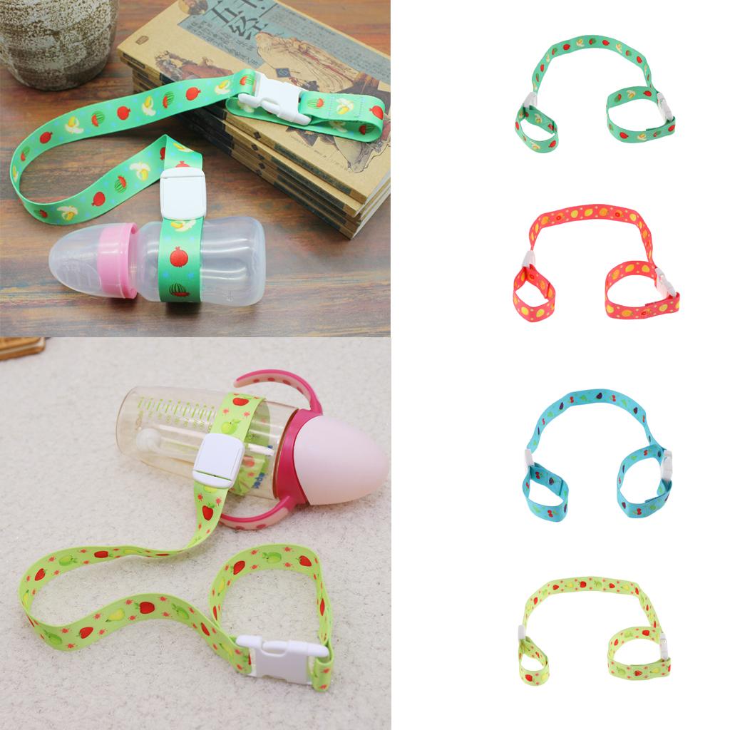 Baby Bottle Strap Holder Baby Bottles Fall Prevention Strap Rope Blue