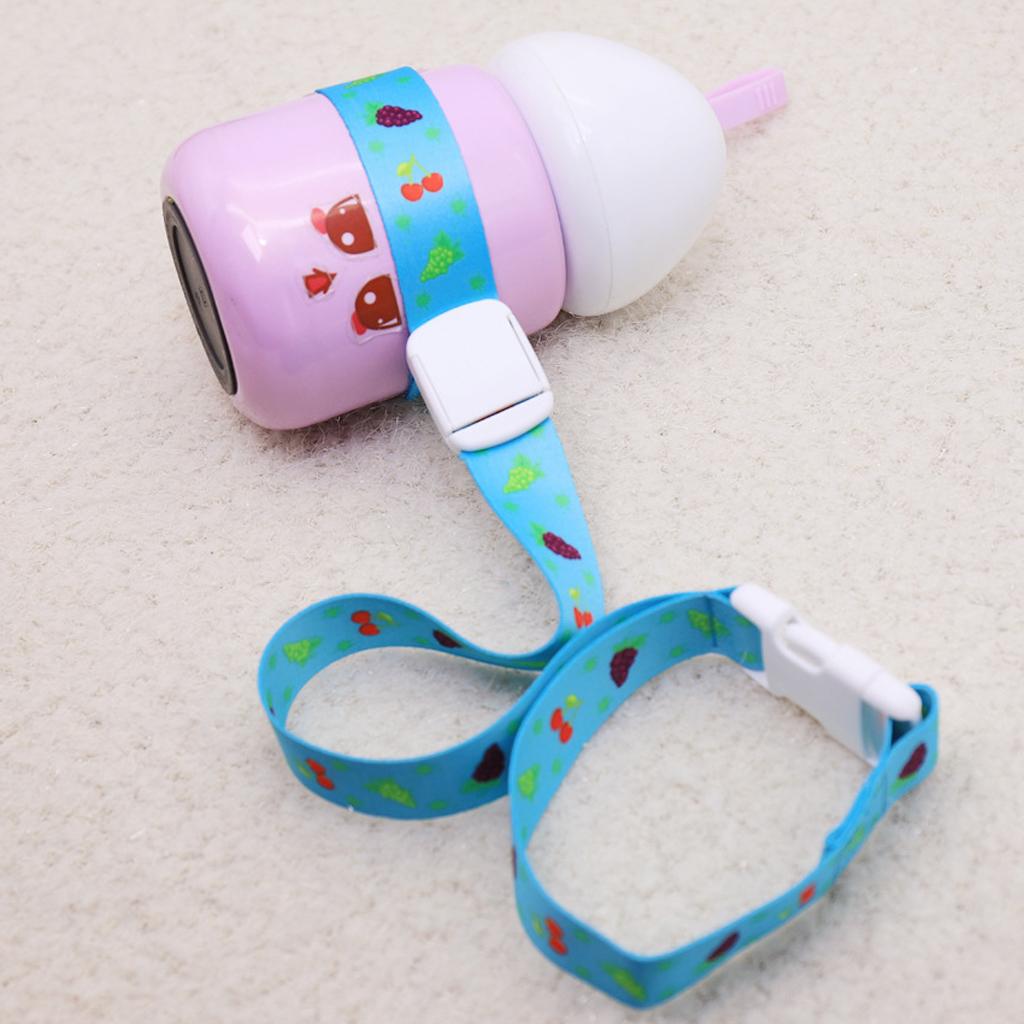 Baby Bottle Strap Holder Baby Bottles Fall Prevention Strap Rope Blue