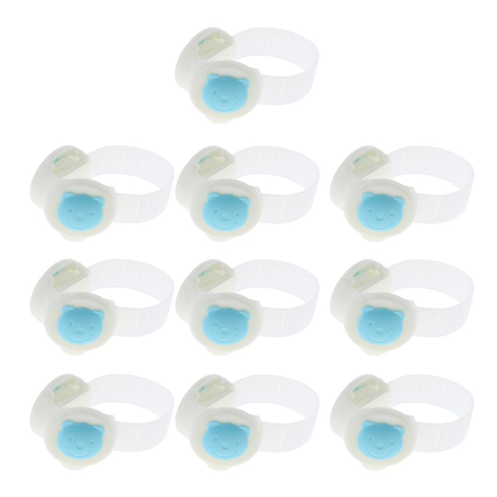 10PCS Child Kid Baby Safety Lock For Door Drawer Cupboard Cabinet Adhesive Blue