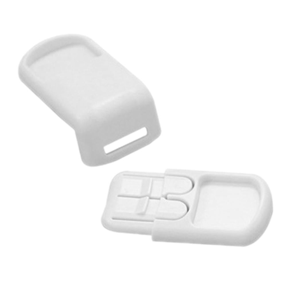 Pack of 10 Plastic Baby Proofing Right Angle Safety Lock for Cabinets White