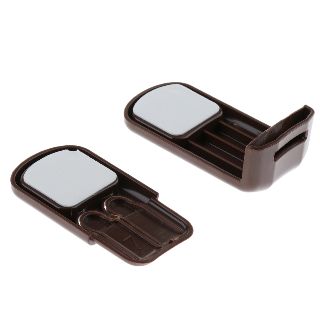 Pack of 10 Plastic Baby Proofing Right Angle Safety Lock for Cabinets Brown
