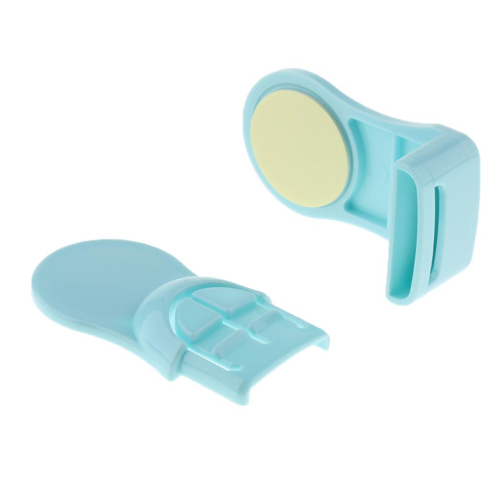 Pack of 10 Plastic Baby Proofing Right Angle Safety Lock for Cabinets Blue