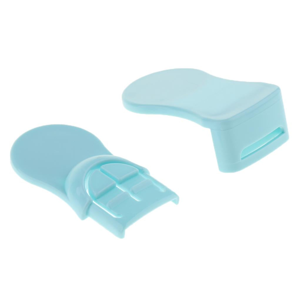 Pack of 10 Plastic Baby Proofing Right Angle Safety Lock for Cabinets Blue
