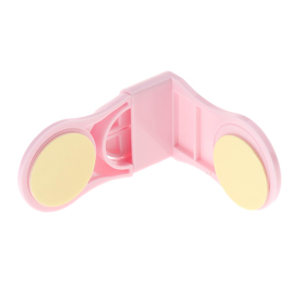Pack of 10 Plastic Baby Proofing Right Angle Safety Lock for Cabinets Pink