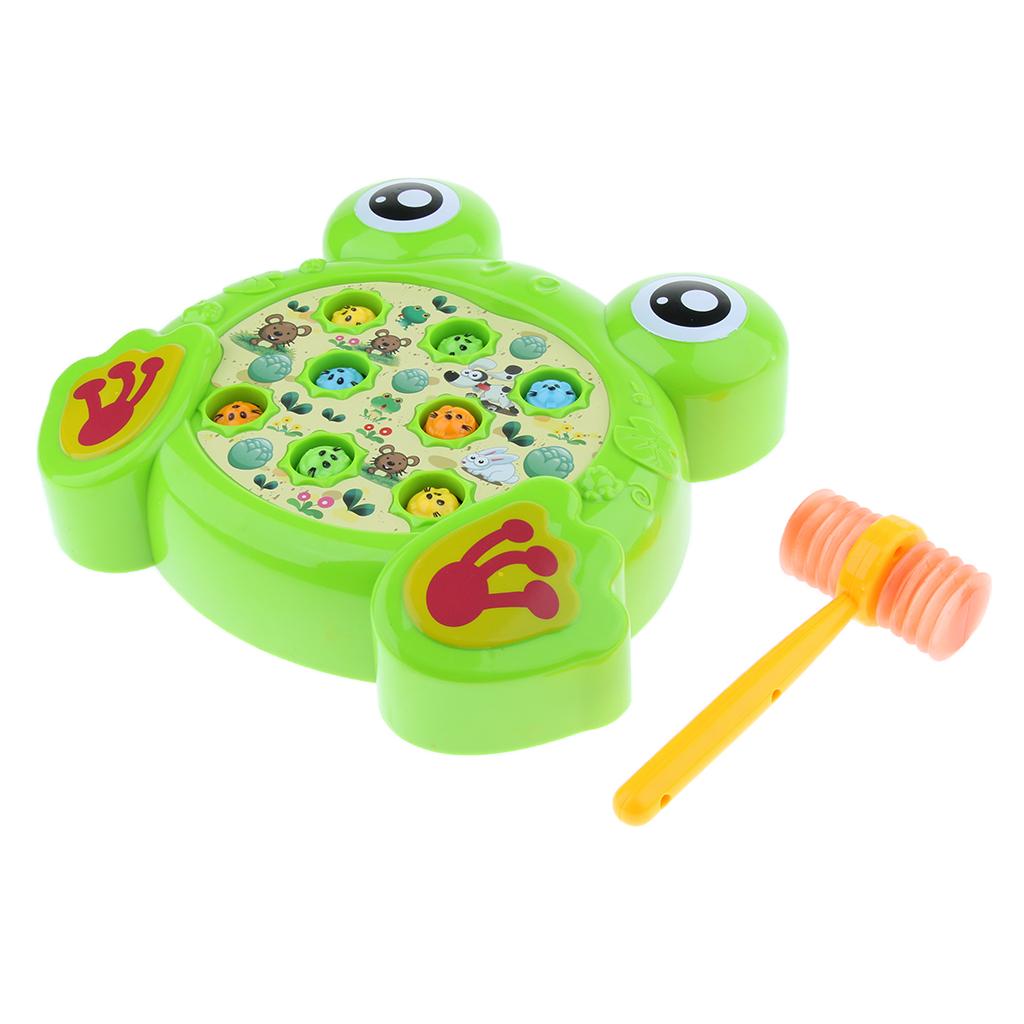 Adorable Frog shaped Whack the Mole Game Toy Classic Board Game Fun Family Activity Toys Xmas Gift for Boys & Girls