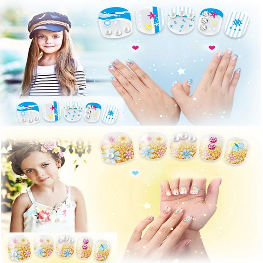 Girl Art Manicure Studio Kit Playset - Nail Beauty Glitter Sticker Decals Toy for kid children Xmas Gift