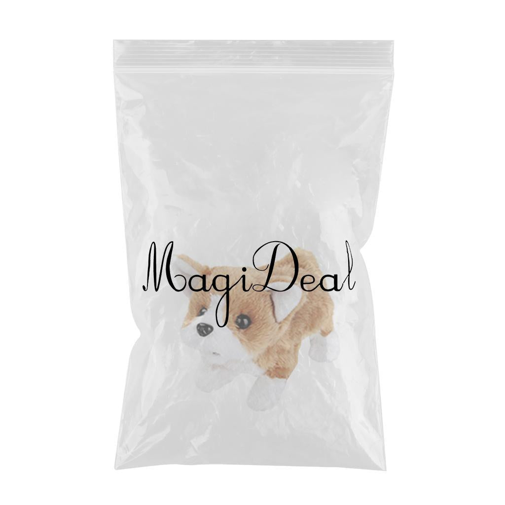 Electronic Plush Dog Robot Toy Walk Bark Wag tail Kids Gift Welsh Corgi