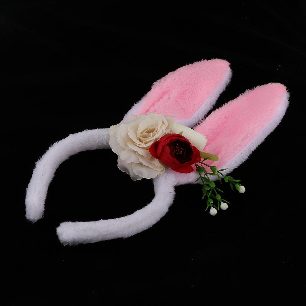 Bunny Rabbit Ears Hairband Easter Headband for Party Decoratio Favor Style 4