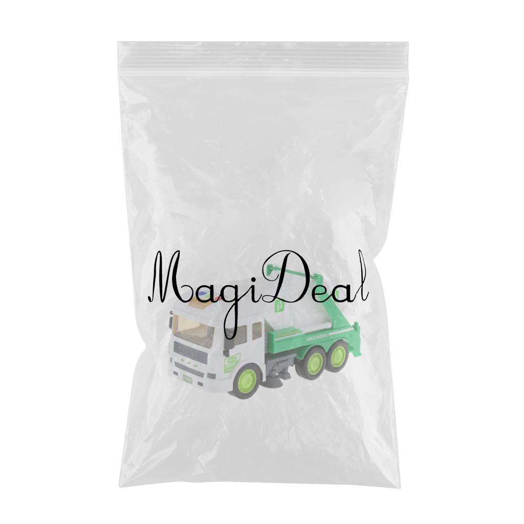 Electric Pull Back Truck w/ Sound Light Vehicle Kids Toy  Sanitation Truck