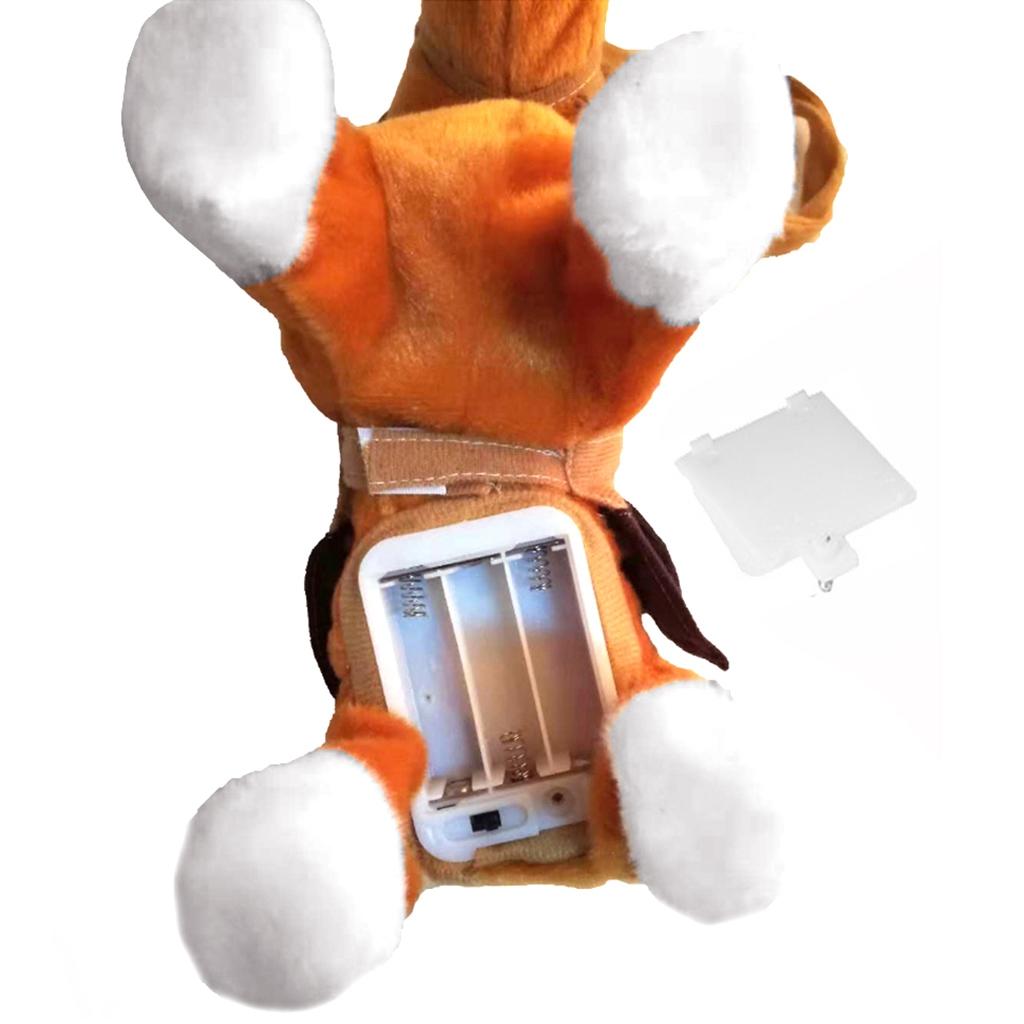 Kids Plush Electronic Pets Leash Remote Control Walking Horse Light Brown