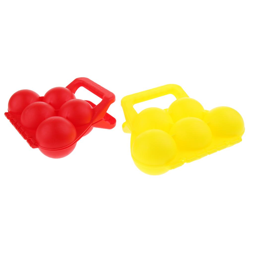 Snowball Clip Ball Maker Snow Mold Tool Outdoor Sports Five Ball Clip