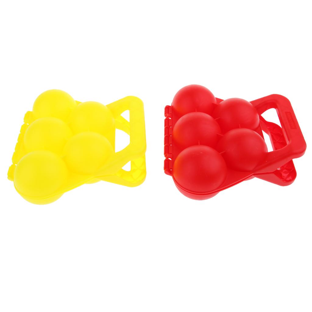 Snowball Clip Ball Maker Snow Mold Tool Outdoor Sports Five Ball Clip