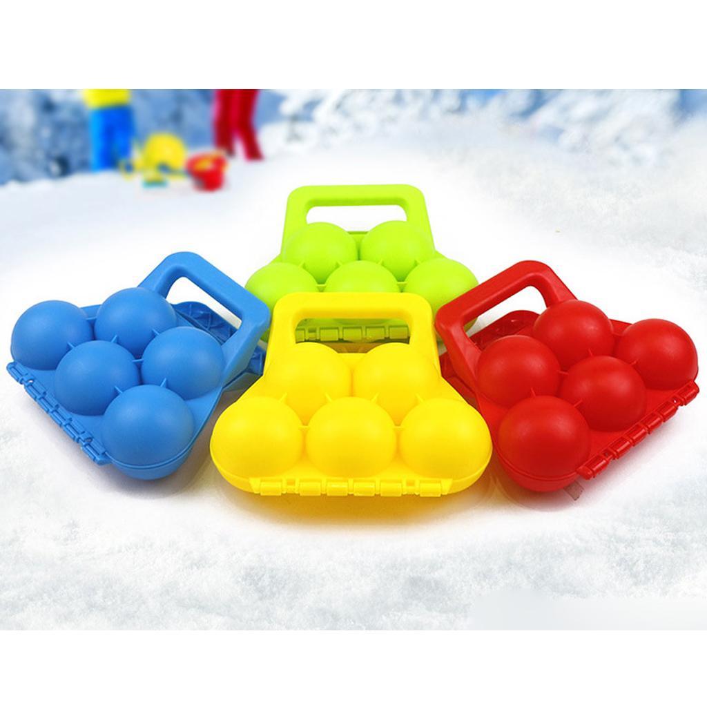 Snowball Clip Ball Maker Snow Mold Tool Outdoor Sports Five Ball Clip