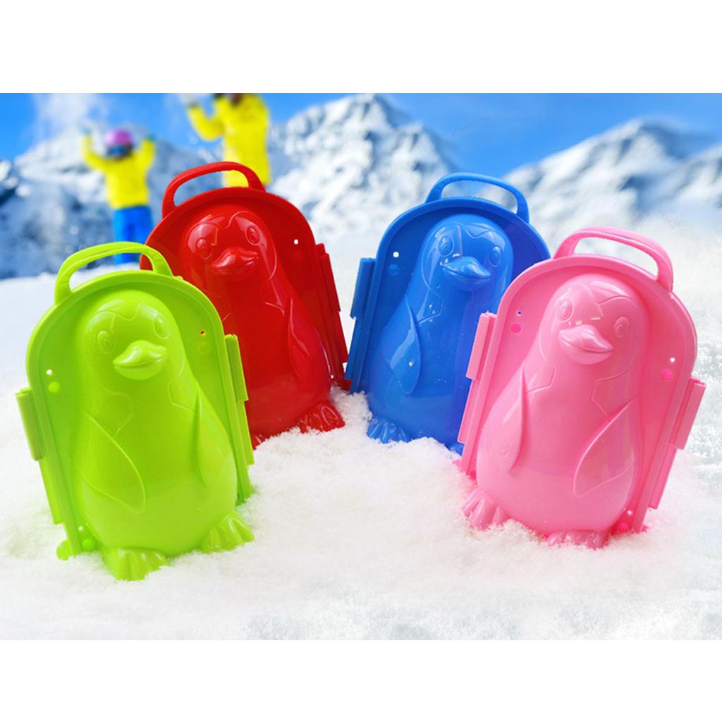 Snowball Clip Ball Maker Snow Mold Tool Outdoor Sports Penguin Snowball Mold