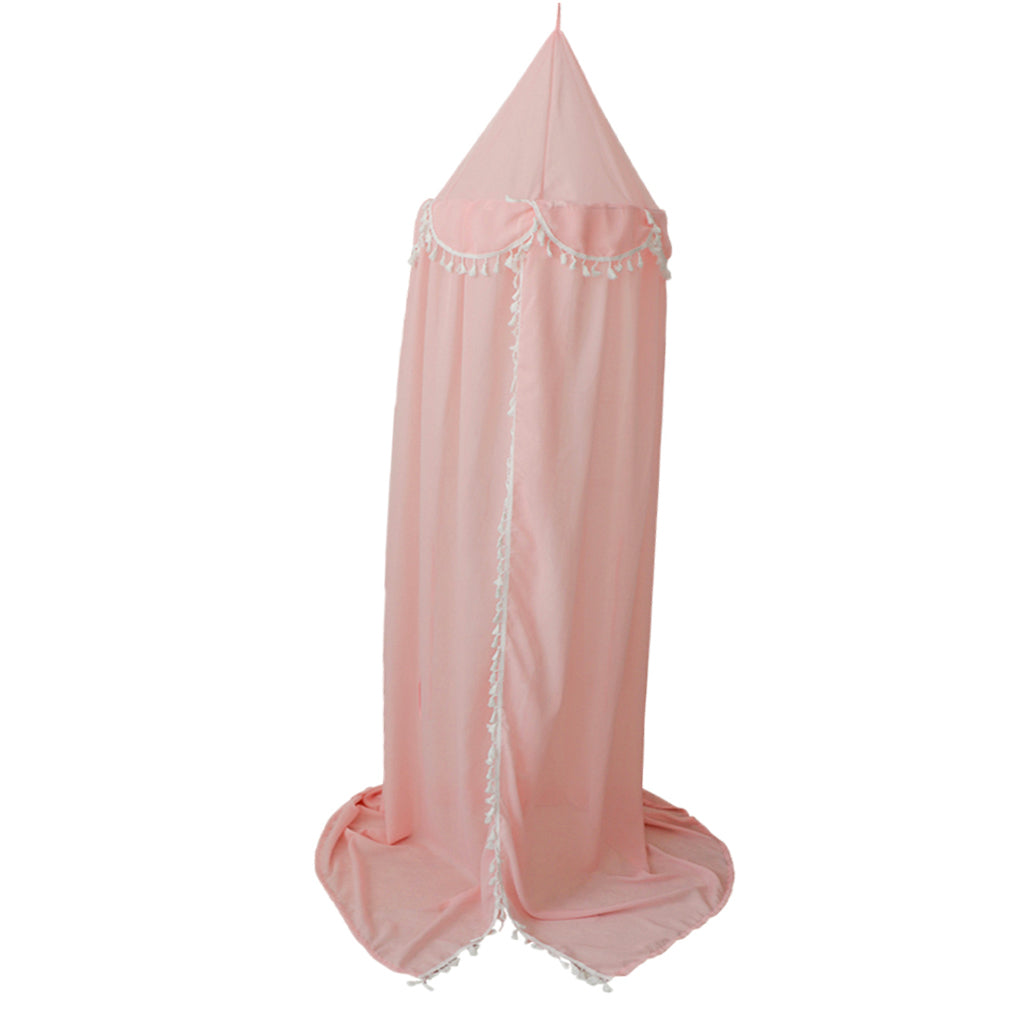 Kids Chiffon Bed Canopy Curtain Mosquito Net Bed Tent Bedroom Decor Pink