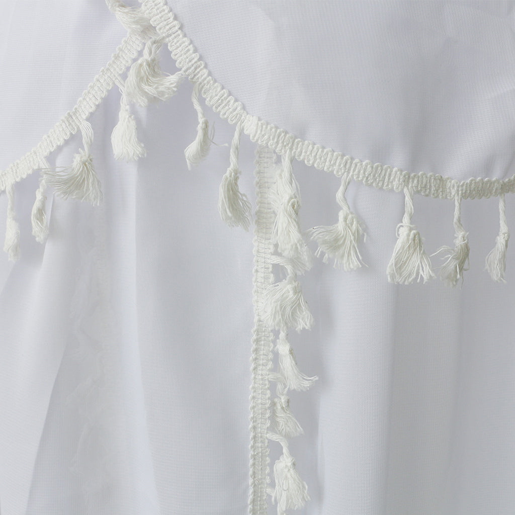 Kids Chiffon Bed Canopy Curtain Mosquito Net Bed Tent Bedroom Decor White