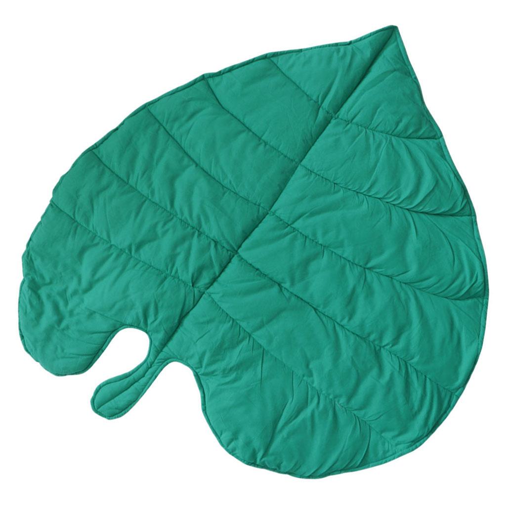 Baby Kids Game Gym Activity Play Mat Crawling Blanket Leaf Floor Rug Green