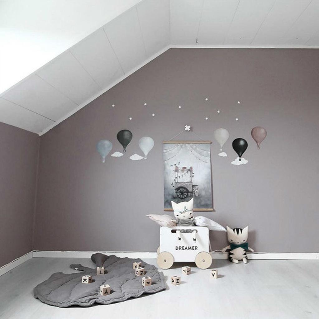 Baby Kids Game Gym Activity Play Mat Crawling Blanket Leaf Floor Rug Grey