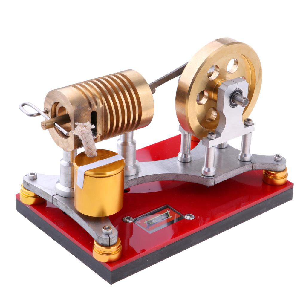 300-500RPM Flame Licker Eater Flywheel Stirling Engine Motor Generator Science Kits