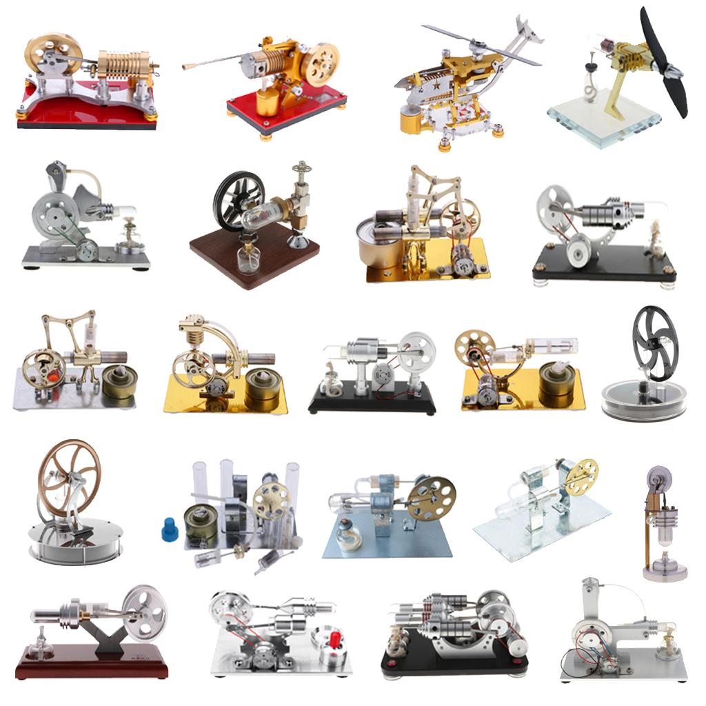 300-500RPM Flame Licker Eater Flywheel Stirling Engine Motor Generator Science Kits