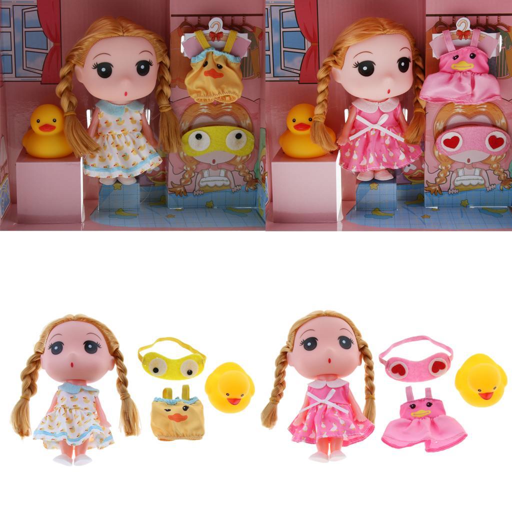 Princess Girl Fashion Doll in Dress Kids Toys Birthday Gift Yellow