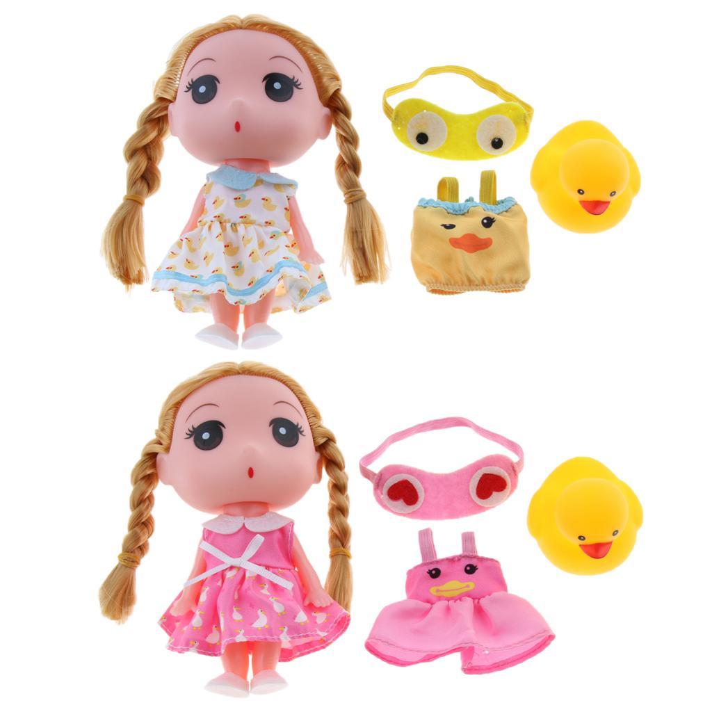 Princess Girl Fashion Doll in Dress Kids Toys Birthday Gift Yellow