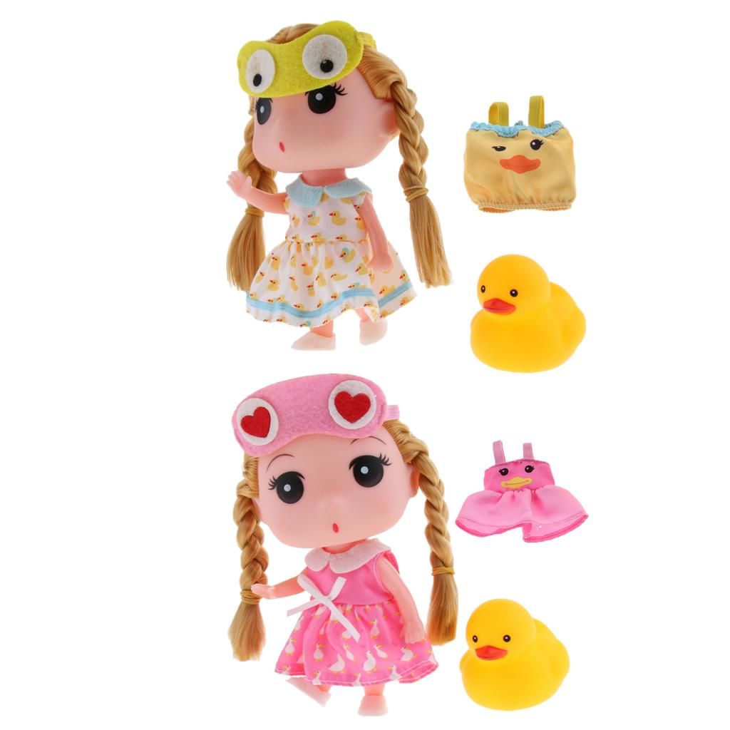 Princess Girl Fashion Doll in Dress Kids Toys Birthday Gift Yellow