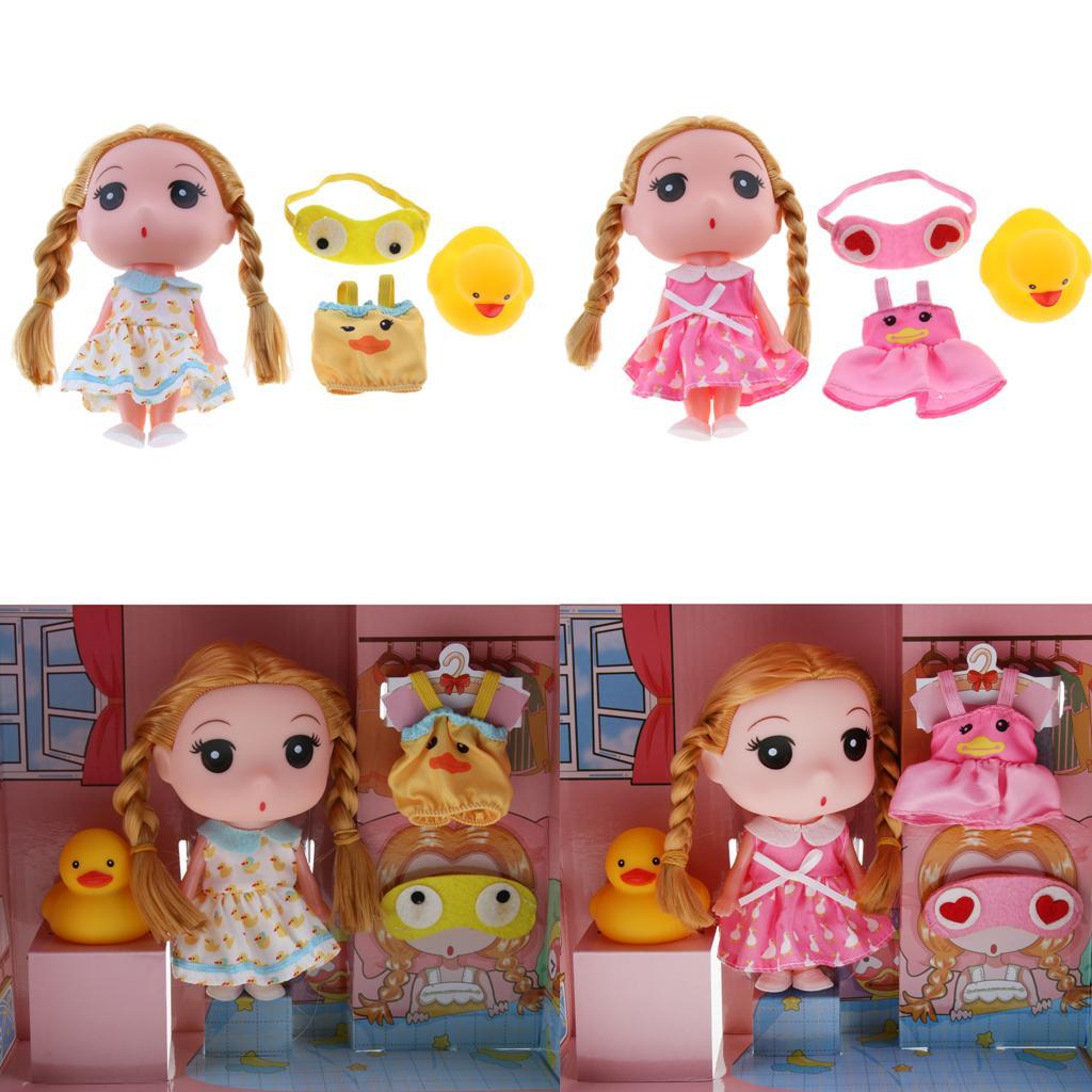 Princess Girl Fashion Doll in Dress Kids Toys Birthday Gift Yellow