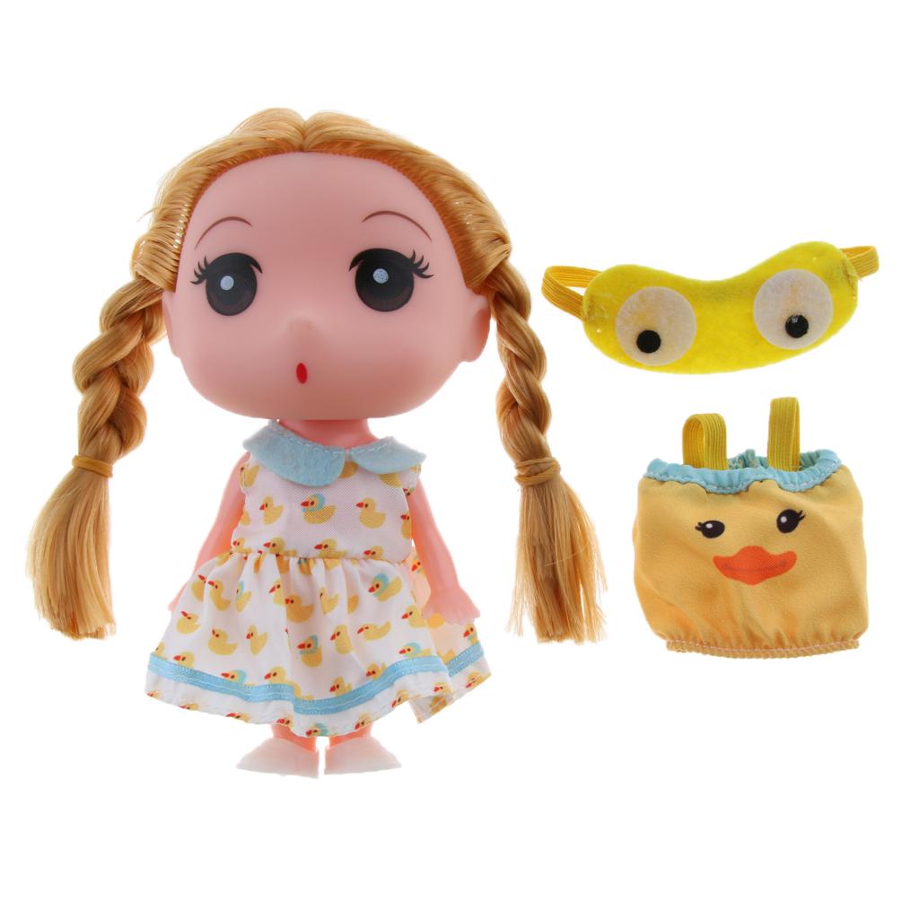 Princess Girl Fashion Doll in Dress Kids Toys Birthday Gift Yellow